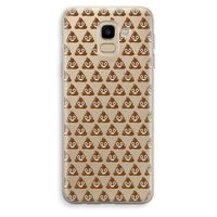 Poop emoji: Samsung Galaxy J6 (2018) Transparant Hoesje