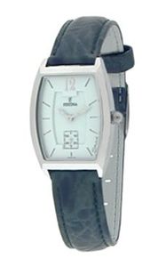 Horlogeband Festina F16025-4 Leder Groen 16mm