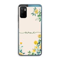 Gele bloemen: Xiaomi Poco M3 Pro 5G Transparant Hoesje