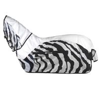 Bucas Buzz-off Rain Zebra fn zwart/wit maat:195 - thumbnail