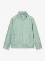 MATBERKAN MINI A TURE fleece jas voor kinderen met ritssluiting mintgroen