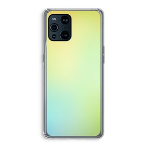Minty mist pastel: Oppo Find X3 Transparant Hoesje