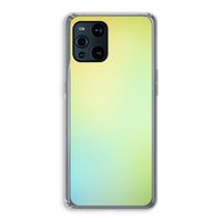Minty mist pastel: Oppo Find X3 Transparant Hoesje