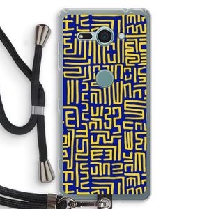 Majorelle Blue Print: Sony Xperia XZ2 Compact Transparant Hoesje met koord