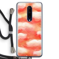 Lichte Wolken: OnePlus 7 Pro Transparant Hoesje met koord