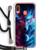 Where Light And Dark Meet: Samsung Galaxy A20e Transparant Hoesje met koord