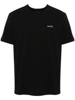 A.P.C. t-shirt à logo imprimé - Noir - thumbnail