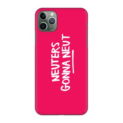 Neuters (roze): Volledig geprint iPhone 11 Pro Max Hoesje