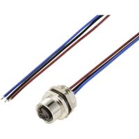 TRU COMPONENTS TC-12833212 Sensor/actuator inbouwbus M12 Aantal polen (sensoren): 3 Bus, inbouw 0.5 m 1 stuk(s)