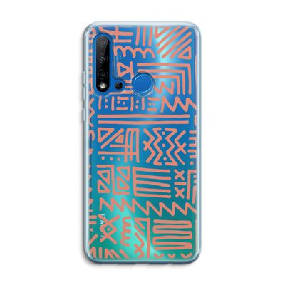 Marrakech Pink: Huawei P20 Lite (2019) Transparant Hoesje