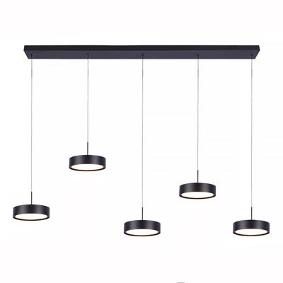 Freelight Hanglamp Alieno 5 lichts L 120 cm comfortlift zwart
