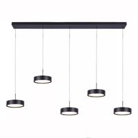 Freelight Hanglamp Alieno 5 lichts L 120 cm comfortlift zwart