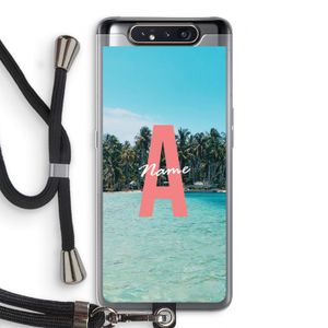 Pacific Dream: Samsung Galaxy A80 Transparant Hoesje met koord