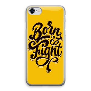 Born to Fight: iPhone 8 Transparant Hoesje