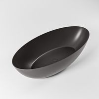 Vrijstaand bad Mondiaz Float | 170x80 cm | Solid surface | Ovaal | Dark grey