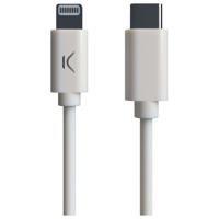 Kabel USB-C naar Lightning KSIX MFI (1 m) Wit