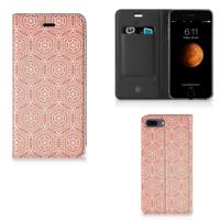 Apple iPhone 7 Plus | 8 Plus | Hoesje met Magneet | Pattern Orange