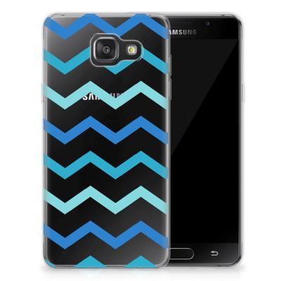 Samsung Galaxy A3 2016 | TPU bumper | Zigzag Blauw