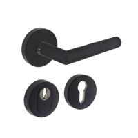 Intersteel Set achterdeurbeslag SKG*** met kerntrekbeveiliging - mat zwart