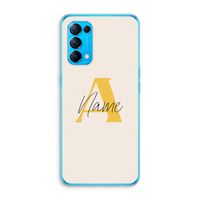 Amber Script: Oppo Find X3 Lite Transparant Hoesje