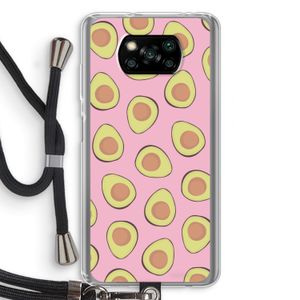 Dancing avocados: Xiaomi Poco X3 NFC Transparant Hoesje met koord