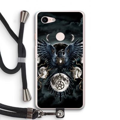 Sinister Wings: Pixel 3 XL Transparant Hoesje met koord