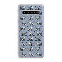Zwarte poes: Samsung Galaxy S10 5G Transparant Hoesje