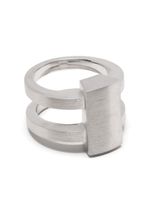 Tom Wood bague Vault Shield - Argent