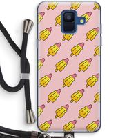 Waterijsjes: Samsung Galaxy A6 (2018) Transparant Hoesje met koord
