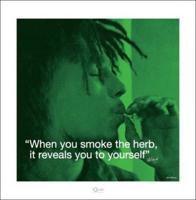 Kunstdruk Bob Marley iQuote Herb 40x40cm