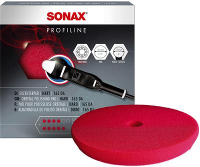 SONAX polijstspons "exzenterpad 165" polishing sponge red 165 da-cut pads