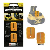 Stealthmounts Stubby bithouder voor DeWalt | Geel | 3 stuks - BH-DW-S-YLW