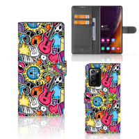 Samsung Galaxy Note20 Ultra Wallet Case met Pasjes Punk Rock - thumbnail