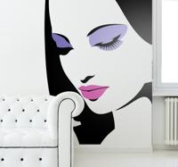 Sticker dame makeup