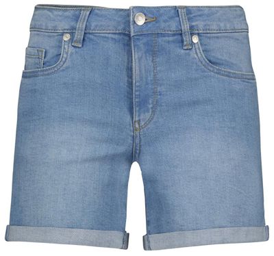 HEMA Damesshort Denim Lichtblauw (lichtblauw)