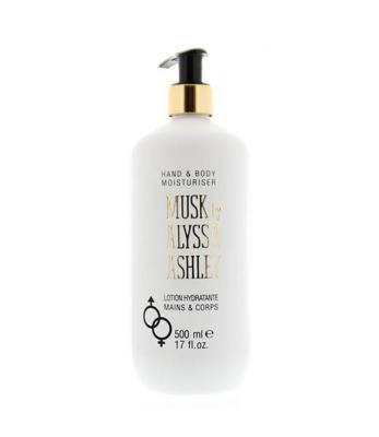 Alyssa Ashley bodylotion met pomp musk 500ml unisex