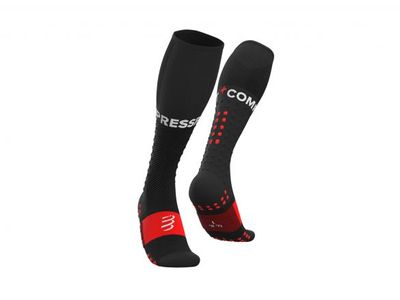 Compressport Full socks Run compressiesokken zwart T4