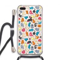 Kleurrijke katten: iPhone 7 PLUS Transparant Hoesje met koord Kleurrijke katten: iPhone 7 PLUS Transparant Hoesje met koord