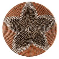 Mand schaal Olive L - terracotta - zeegras - ø38 cm - Leen Bakker