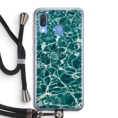 Weerkaatsing water: Samsung Galaxy A40 Transparant Hoesje met koord
