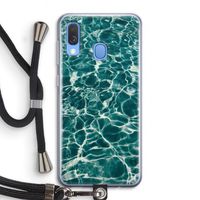 Weerkaatsing water: Samsung Galaxy A40 Transparant Hoesje met koord