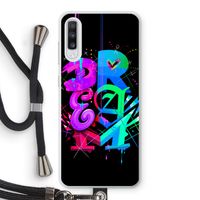 Dream: Samsung Galaxy A70 Transparant Hoesje met koord Dream: Samsung Galaxy A70 Transparant Hoesje met koord