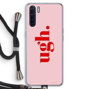 Ugh: Oppo A91 Transparant Hoesje met koord
