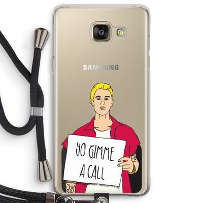 Gimme a call: Samsung Galaxy A5 (2016) Transparant Hoesje met koord