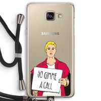 Gimme a call: Samsung Galaxy A5 (2016) Transparant Hoesje met koord