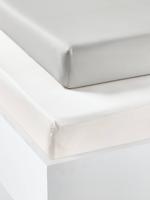 Set van 2 hoeslakens voor kinderen van gerecycled katoen parelgrijs