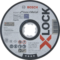 Bosch Accessoires X-LOCK Slijpschijf Expert for Inox & Metal 125x1x22.23mm, recht - 1 stuk(s) - 2608619264 - thumbnail