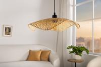 Handgemaakte hanglamp ORGANIC LIVING 50cm naturel met bamboe kap - 44520