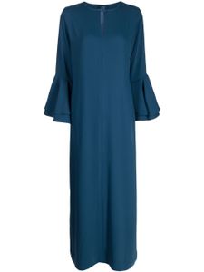 Bambah flute-sleeve dress - Bleu