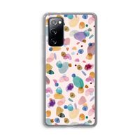 Terrazzo Memphis Pink: Samsung Galaxy S20 FE / S20 FE 5G Transparant Hoesje